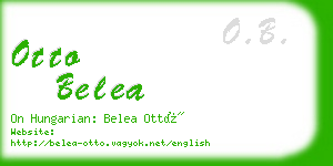 otto belea business card